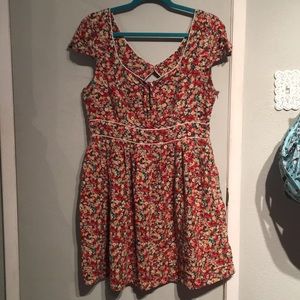 Retro style floral dress